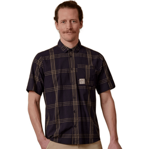 Maloja AlblanM. 1/2 Adventure Shirt Mens, Deep Black Multi, L