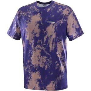 Salomon Canopy Print Tee Mens, Astral Aura, M