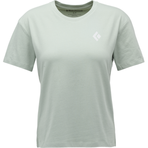 Black Diamond Heritage Badge Short Sleeve Tee Womens, Agave, L