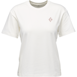 Black Diamond Heritage Badge Short Sleeve Tee Womens, Off White, M