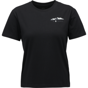 Black Diamond Mountainscape Short Sleeve Tee Womens, Black, L