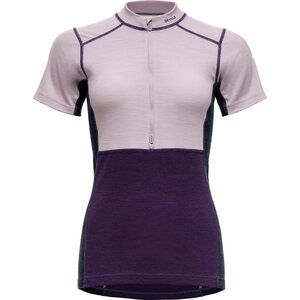 Devold Lauparen Merino 190 Zip Tee Womens, Orchid/Lilac/Ink, XS