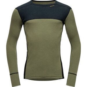 Devold Lauparen Merino 190 Base Shirt Mens, Ink/Lichen/Black, S