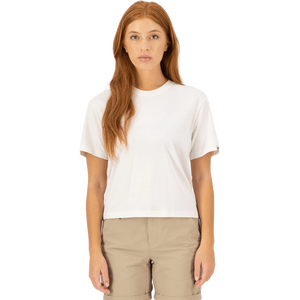 Mons Royale Yonder Merino Organic Cotton T-Shirt Womens, Vintage White, XL