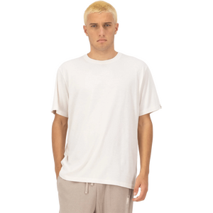 Mons Royale Yonder Merino Organic Cotton T-Shirt Mens, Vintage White, XXL