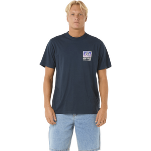 Rip Curl Raw Energy Trad Tee Mens, Dark Navy, M