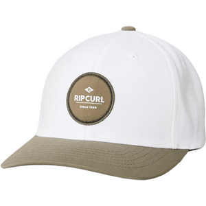 Rip Curl Routine Flexfit Cap, Bone/Green, One Size