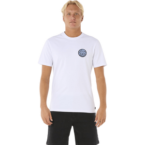 Rip Curl Wettie Passage Icon Tee Mens, White, XXL