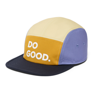 Cotopaxi Do Good 5 Panel Hat, Amber and Carbon, One Size