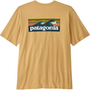 Patagonia Boardshort Logo Pocket Responsibili-Tee Mens, Beeswax Tan, L