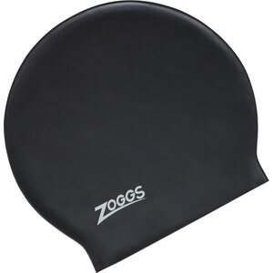 Zoggs Long Hair Latex Cap, Black