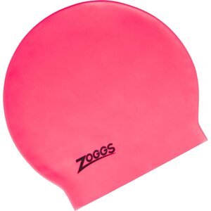 Zoggs Long Hair Latex Cap, Pink