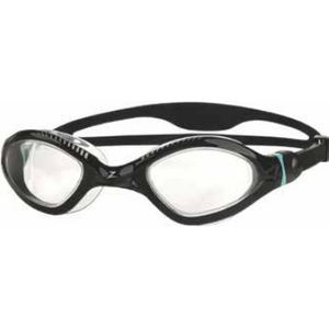 Zoggs Tiger LSR+, Black / Turqoise / Clear, Regular