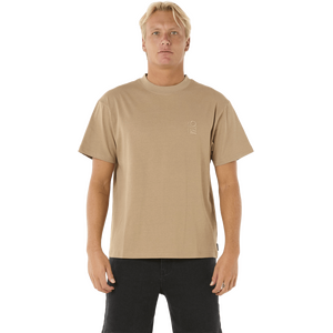 Rip Curl Search Embroidery Tee Mens, Sand Dune, S
