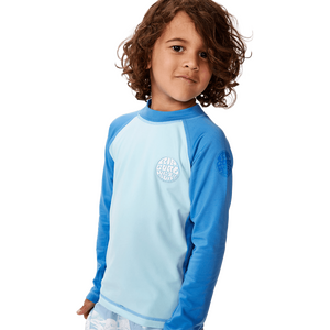 Rip Curl Icons UV Brushed Long Sleeve Kids 1-8y, Blue Gum, 1-2