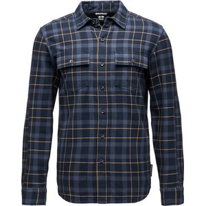 Black Diamond Project Twill Long Sleeve Shirt Mens, Charcoal / Black, S