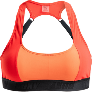 Roxy Active Colorblock Top Womens, Poppy Red, XS