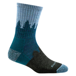 Darn Tough Treeline Micro Crew Midweight With Cushion Womens, Blue, S