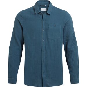 Craghoppers Moro Long Sleeved Shirt Mens, Blue Stone, M