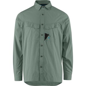Klättermusen Syn Long Sleeve Shirt Mens, Green Lake, M