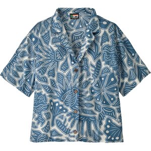 Patagonia Tidal Threads Shirt Womens, Bees and Flowers: Still Blue, XL