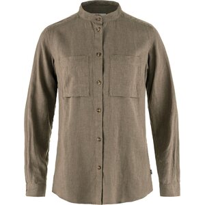 Fjällräven Övik Hemp Long Sleeve Shirt Womens, Suede Brown (244), XL