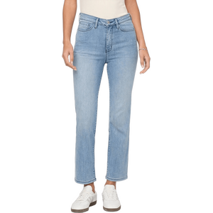 Duer No Sweat Denim High Rise Slim Straight Womens, Mystic Blue, 27", 27"