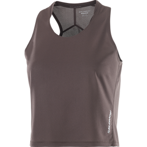 Salomon Sense Aero Short Tank Womens, Coffee Bean, M