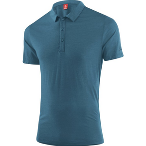 Löffler Poloshirt Merino Tencel Mens, Dark Petrol, 50