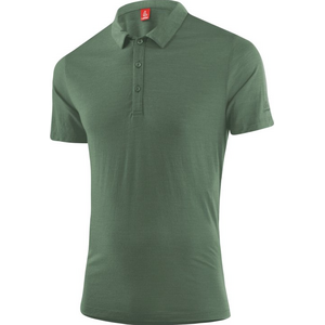 Löffler Poloshirt Merino Tencel Mens, Pine, 50