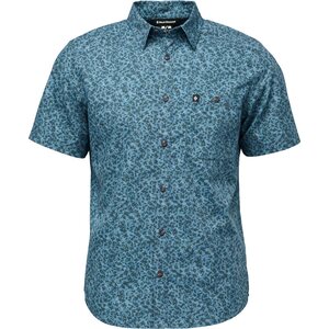 Black Diamond Wingate Short Sleeve Shirt Mens, Charcoal BD Glyphs, S