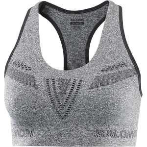 Salomon Elevate Move'on Bra Womens, Deep Black/Heather, XS