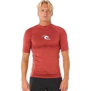 Rip Curl Waves UPF Performance Short Sleeve Mens, Red, XXL