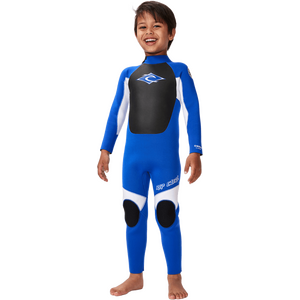 Rip Curl Groms Omega 3/2GB Back Zipper, Blue, 2