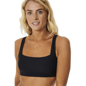 Rip Curl Premium Surf D-DD Crop Bikini Top, Black, L