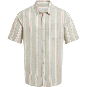 Craghoppers Argino Short Sleeved Shirt Mens, Lichen Green Stripe, S