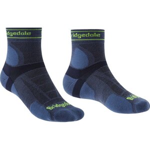 Bridgedale Ultra Light TrailRun Merino Sport 3/4 Crew, Blue, S (36-39)