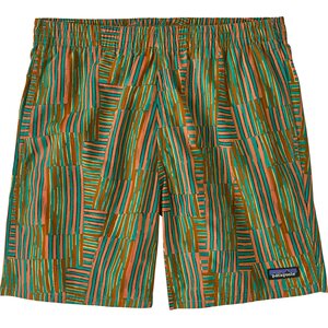 Patagonia Funhoggers Shorts Mens, Quilty Fitz: Heartleaf Green, L