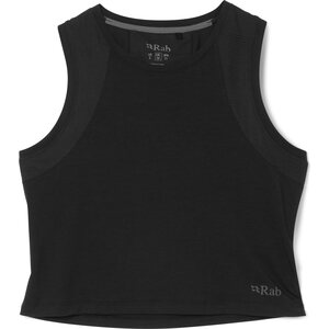 Rab Rivelin Crop Tank Womens, Black, M (UK 12)