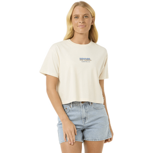 Rip Curl Sun & Sea Crop Tee Womens, Bone, S