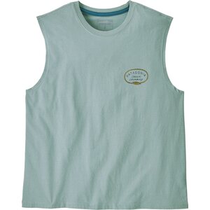 Patagonia Clean Climb Roots Boxy Organic Tank Womens, Thermal Blue, L