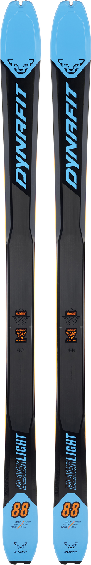 Dynafit Blacklight 88 Ski Mens Frost Blue / Carbon Black