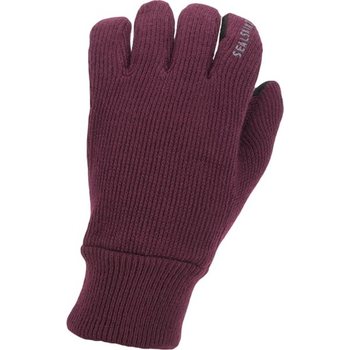 Sealskinz Windproof All Weather Knitted Glove, Red, S