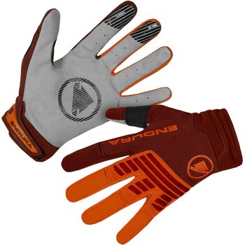 Endura Singletrack Glove, Tangerine, L