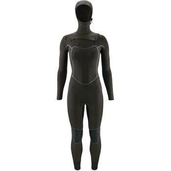 Patagonia R4 Yulex Front-Zip Hooded Full Suit Womens, Black, 12 (165-175 cm)