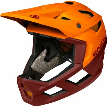 Endura MT500 Full Face Helmet, Tangerine, S-M (51-56 cm)