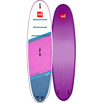 Red Paddle Co Ride 10'6" x 32" package, Special Edition Purple/White | with Carbon 50 Nylon Paddle (2021)