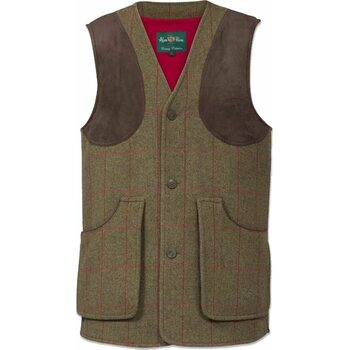 Alan Paine Combrook Mens Waistcoat - Shooting Fit, Sage, 54 (XL) 44''