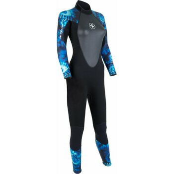 AquaLung HydroFlex 1 mm Wetsuit Womens, Black / Blue Camo, M