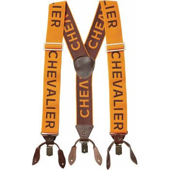Chevalier Logo Suspenders, High Vis Orange, One Size